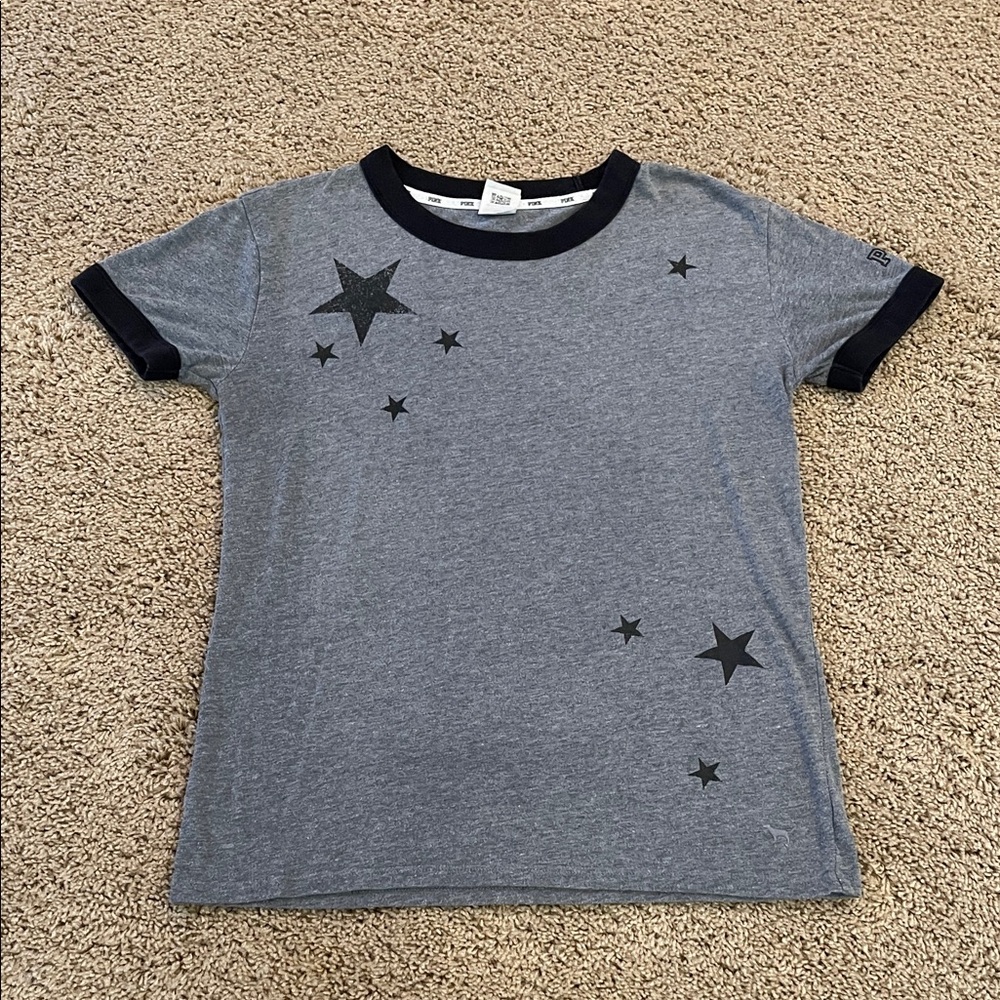 Victoria's Secret pink Gray Star shirt